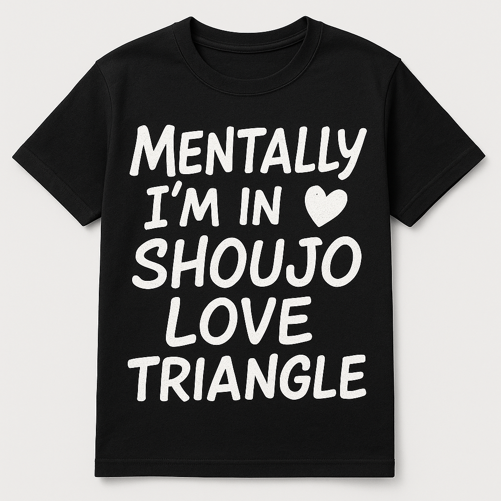 “Mentally I’m in a Shoujo Love Triangle” tee