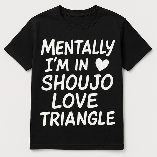“Mentally I’m in a Shoujo Love Triangle” tee